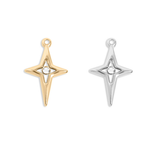 Compass Star Charm
