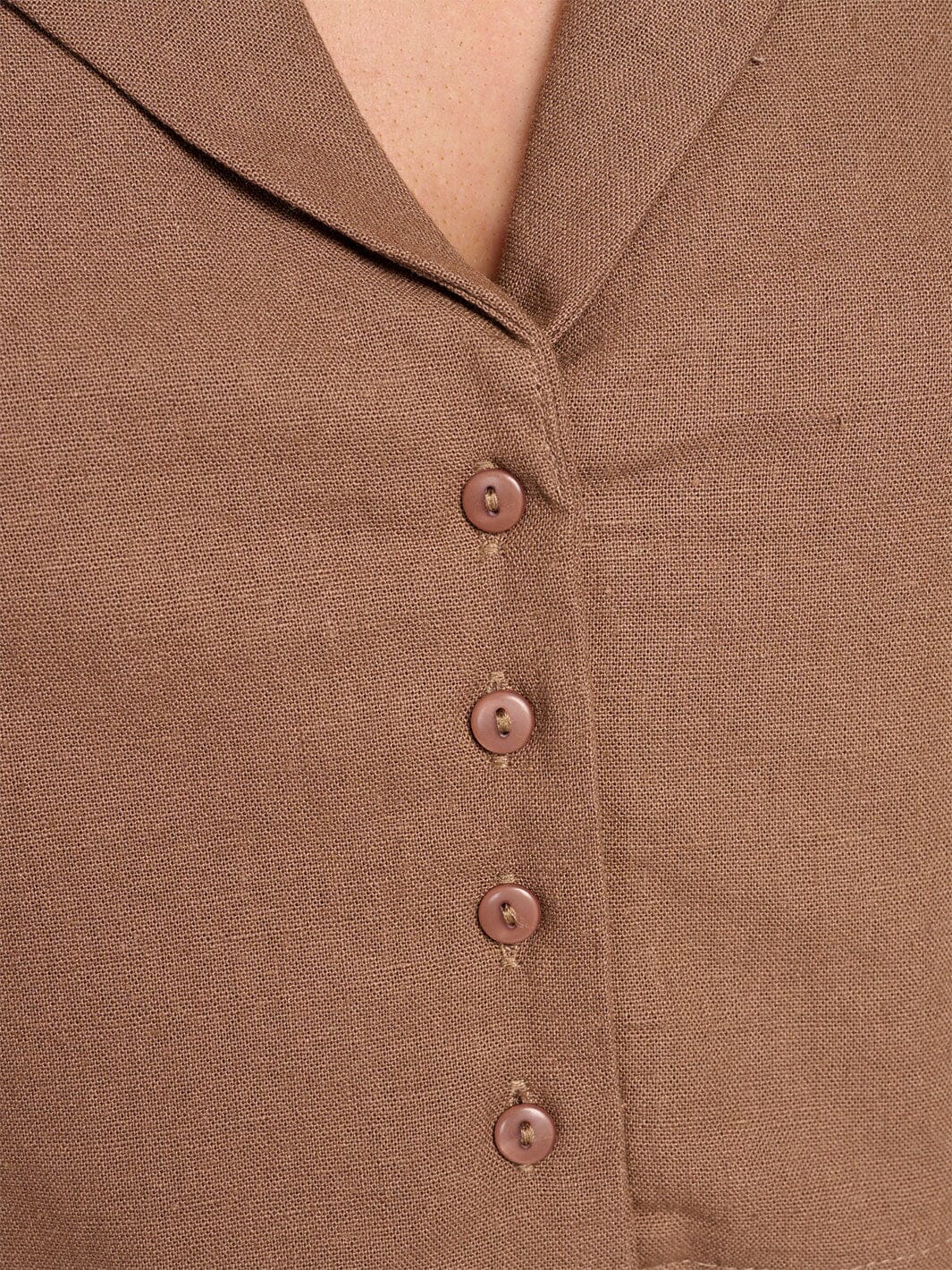 Linen Crop Top