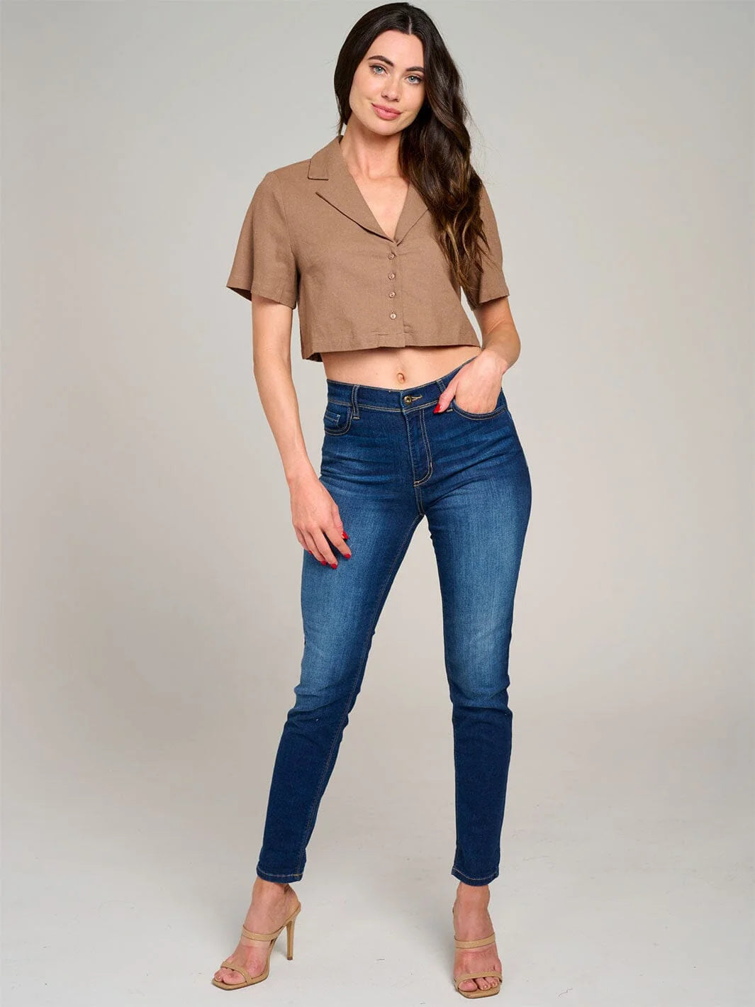 Linen Crop Top