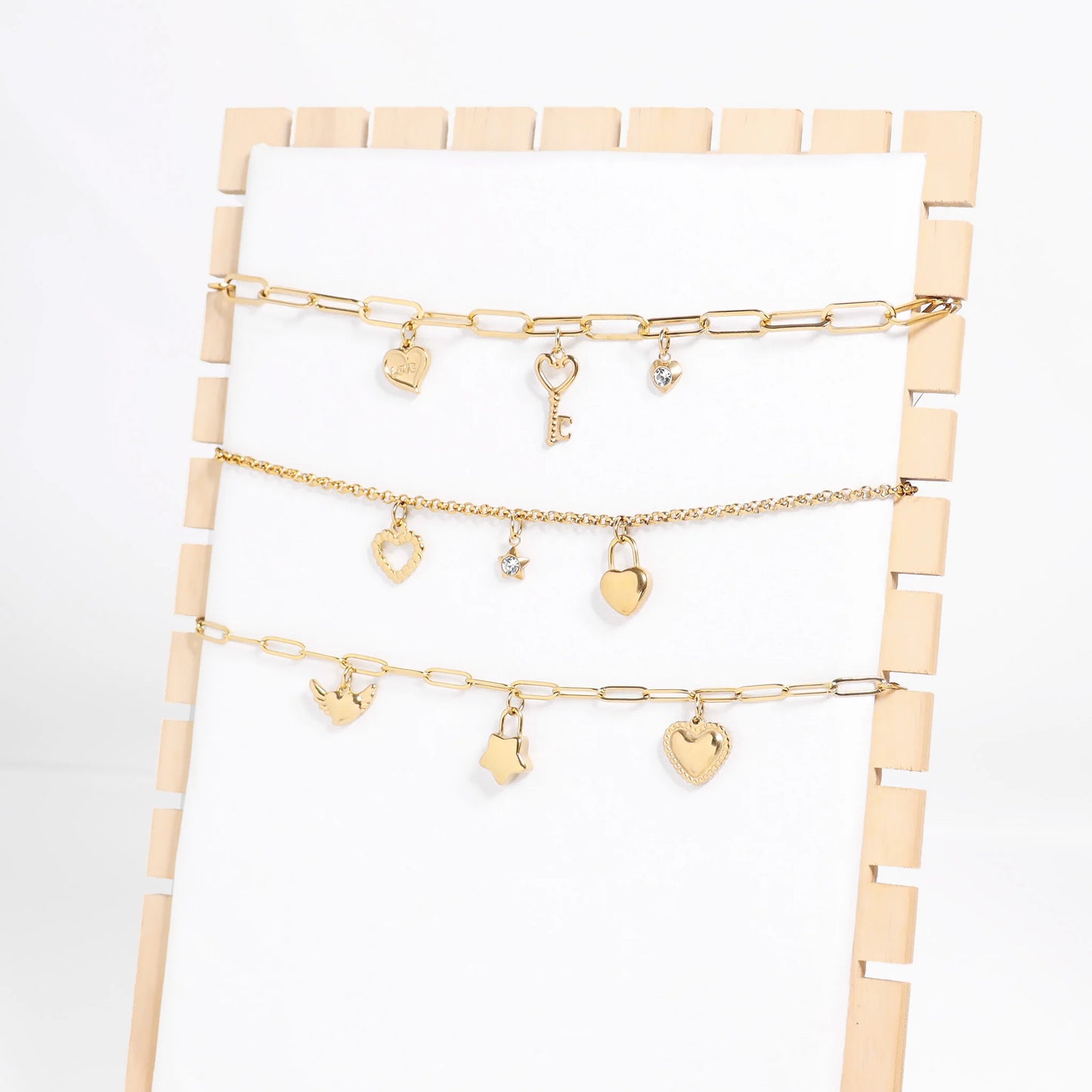 Heart Key Charm