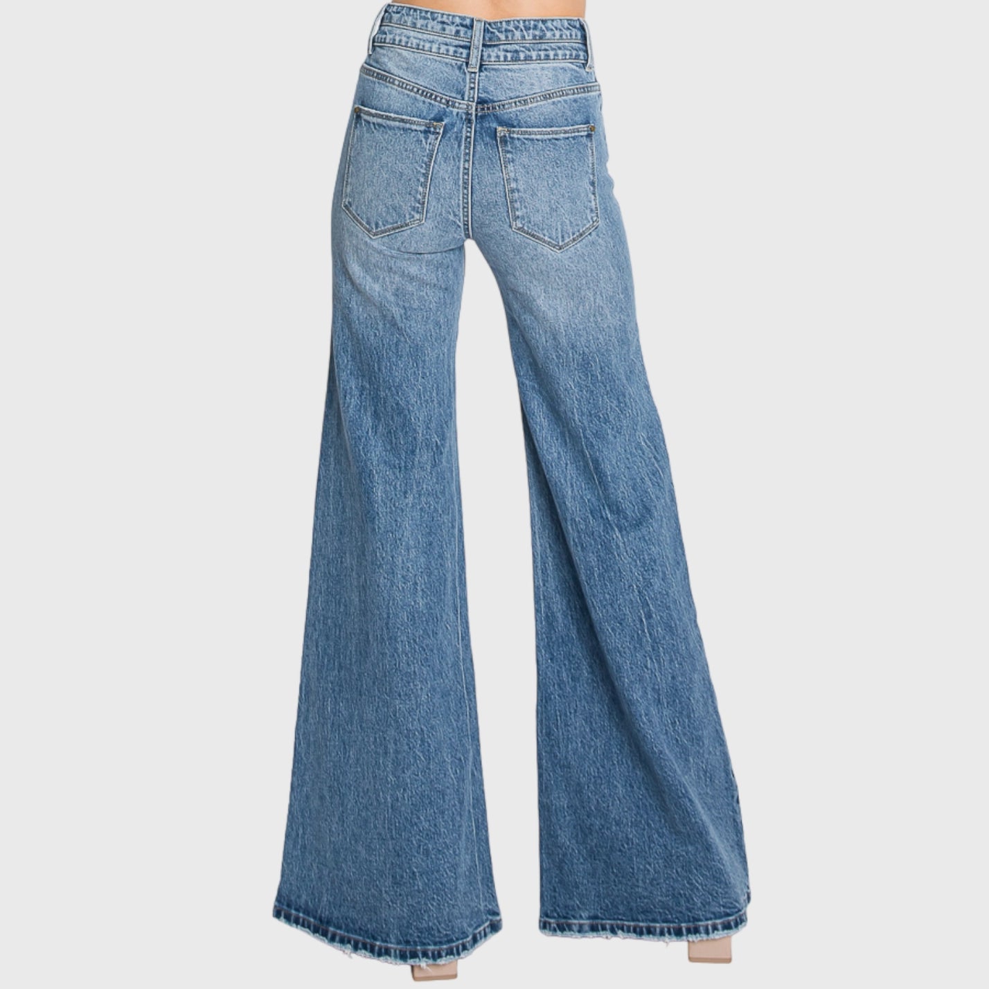 High Waisted Vintage Wide Leg Jeans