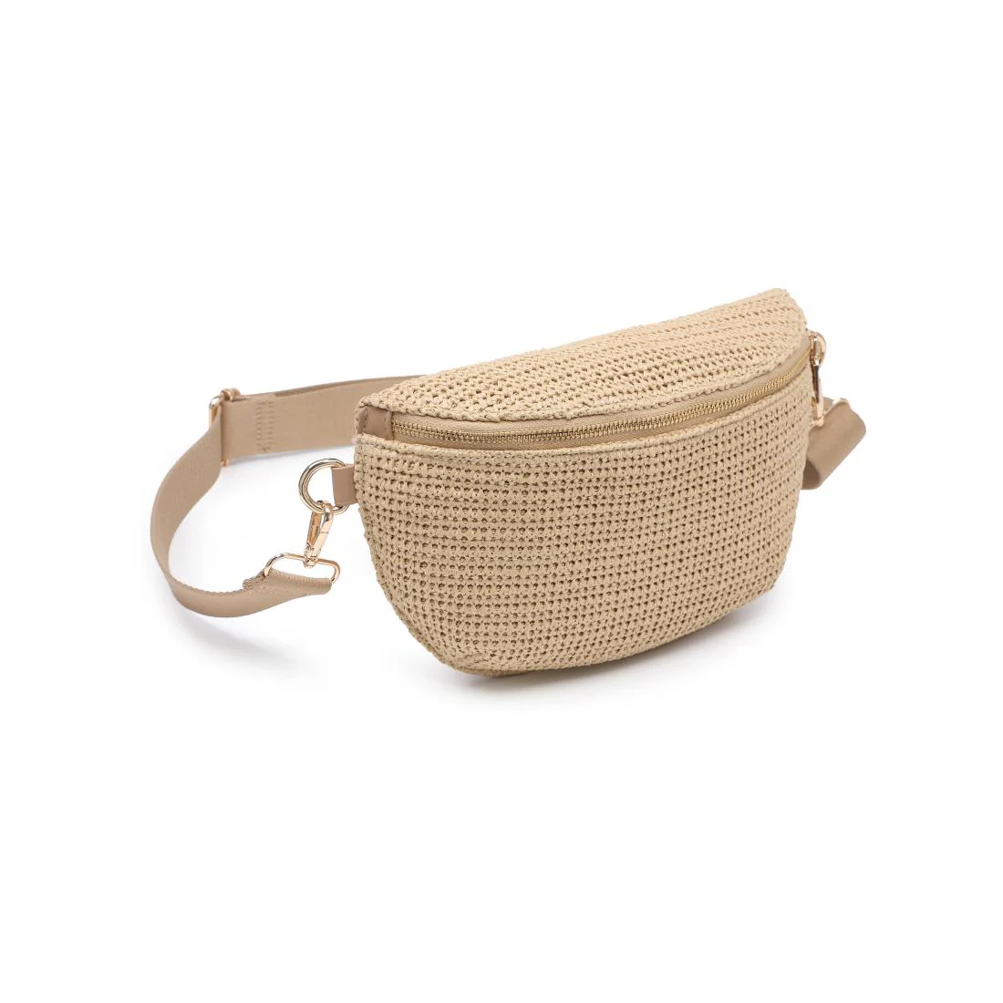 Large Woven Belt Bag