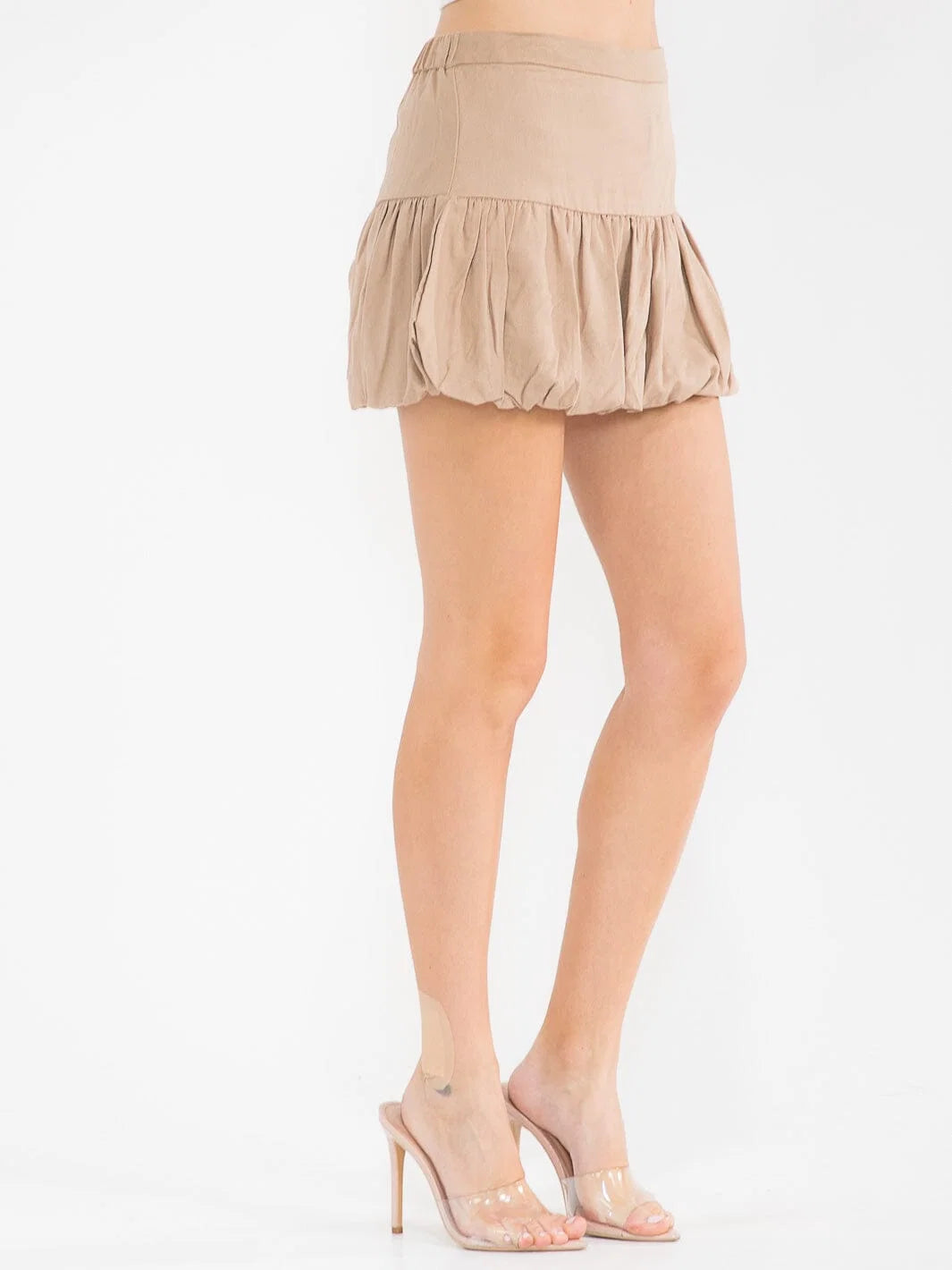 Mini Bubble Hem Skort