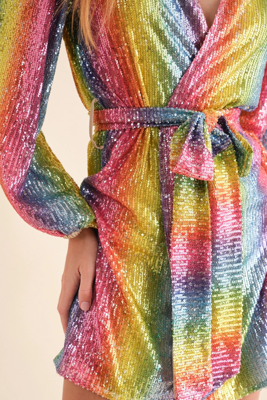 Rainbow Sequins Dress