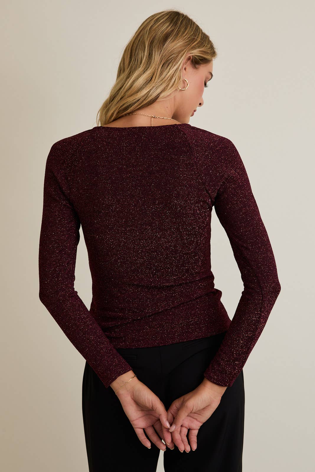 Shimmer Long Sleeve Top