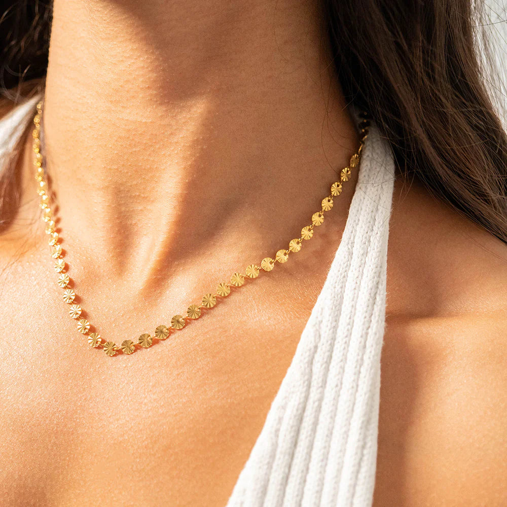 Sunburst Chain Necklace