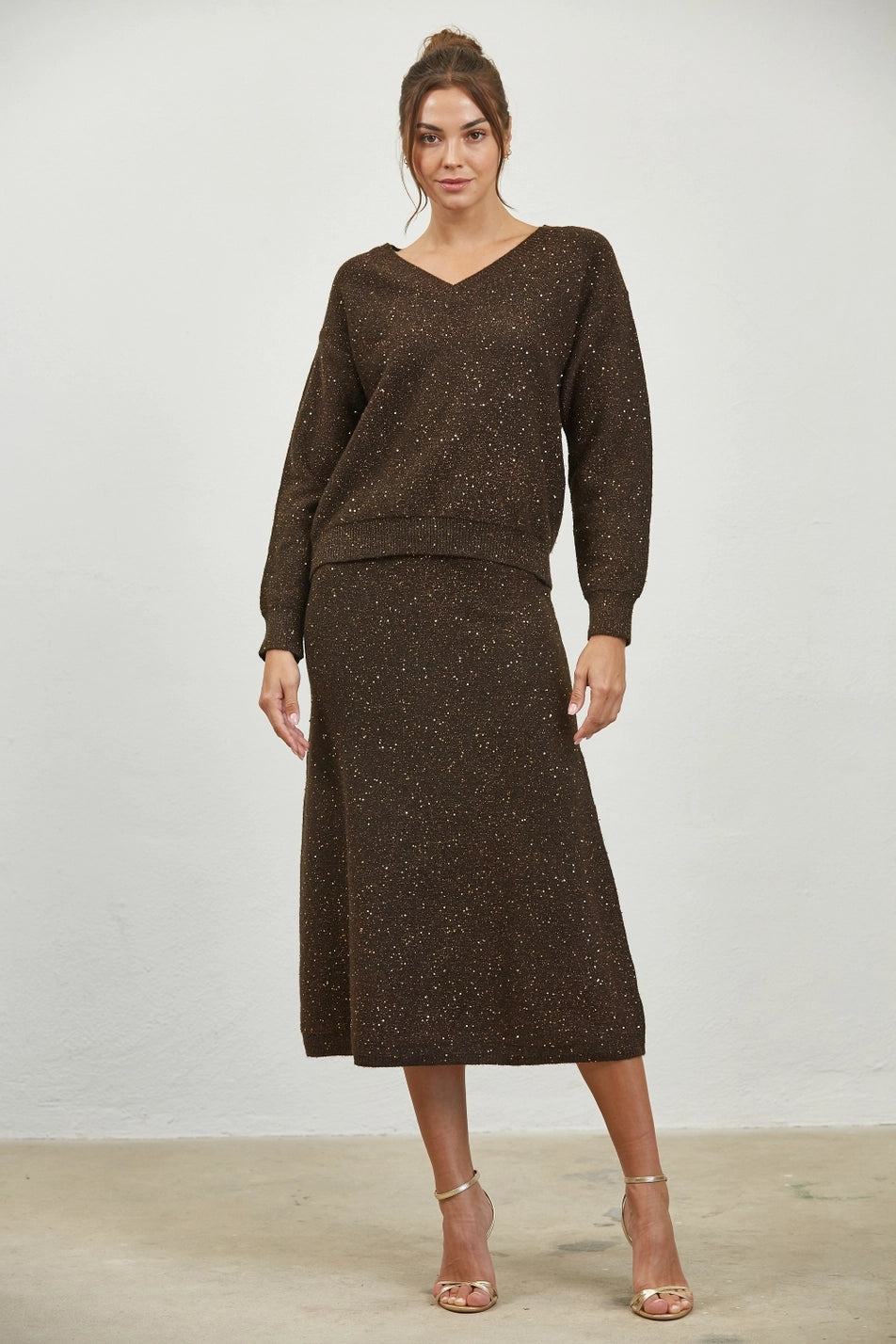 Knit Sequins Sweater
