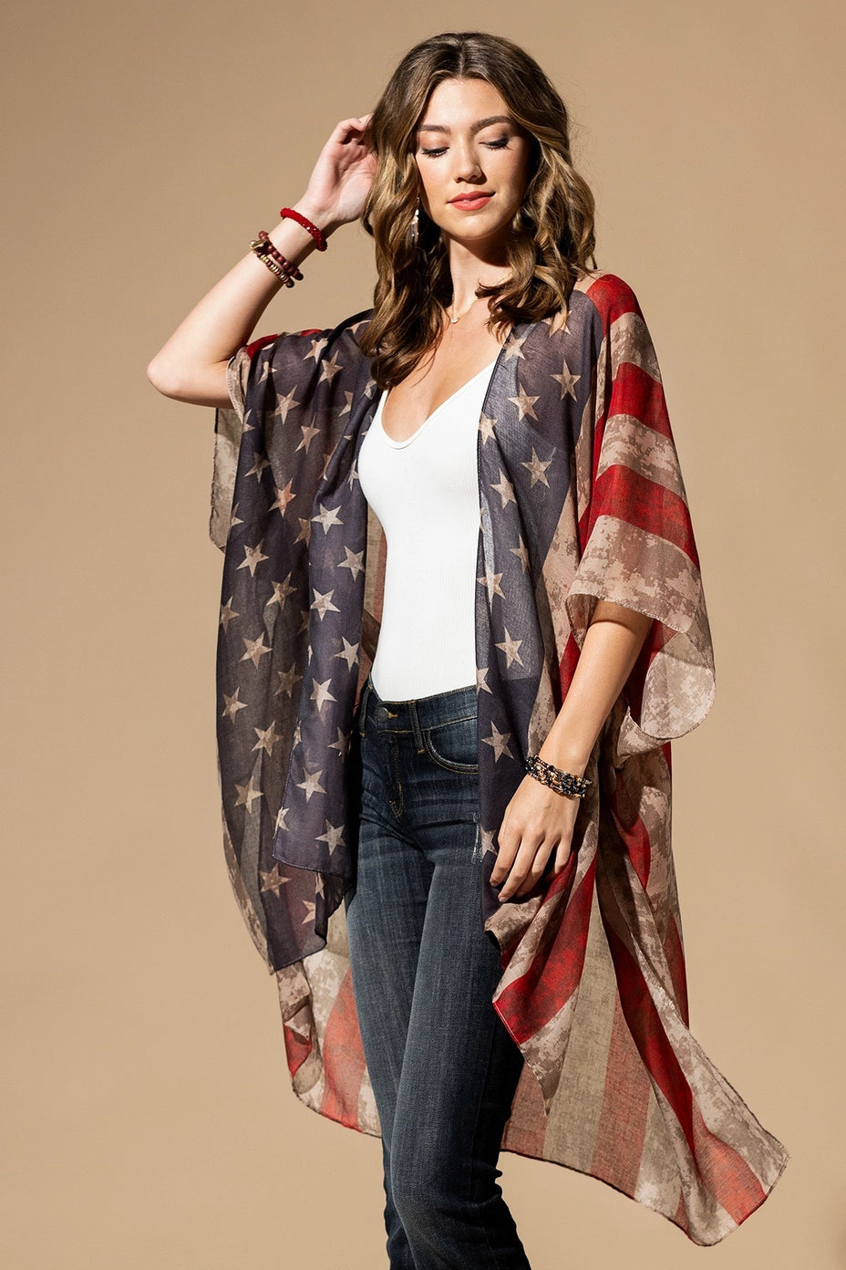 Vintage Stars & Stripes Kimono