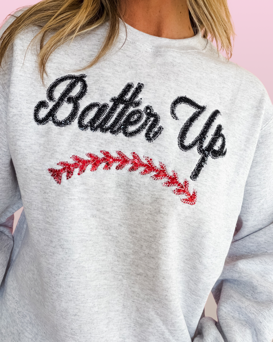 Womens Sequins Baseball T-Shirt